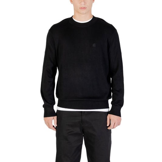 Armani Exchange Black Viscose Sweatshirt 1728,3XL,71956299936,Armani Exchange,Black,Clothing,Men,New with tags,Sweaters - Clothing,Sweatshirts - Sweaters - Clothing