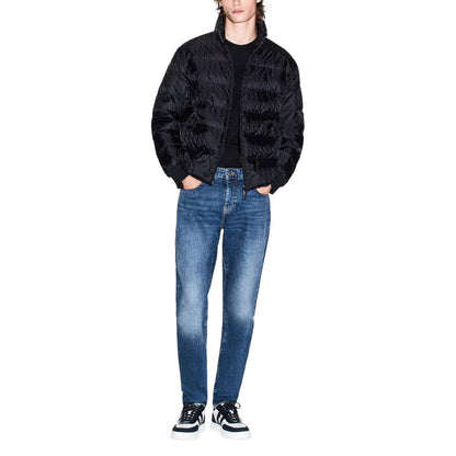 Armani Exchange Black Polyamide Coat 1728,71956299936,Armani Exchange,Black,Clothing,Coats - Jackets & Coats - Clothing,IT42 | XS,IT48 | L,IT52 | XL,IT54 | XXL,Jackets & Coats - Clothing,Men,New with tags