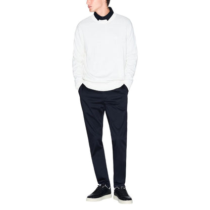 Armani Exchange Cream Viscose Sweatshirt 1728,71956299936,Armani Exchange,Clothing,Cream,IT48 | L,IT52 | XL,IT54 | XXL,Men,New with tags,Sweaters - Clothing,Sweatshirts - Sweaters - Clothing