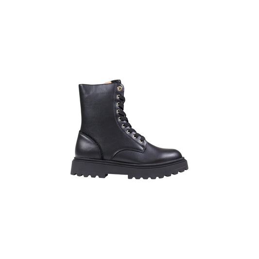 Alviero Martini Prima Classe Black Polyethylene Lace-Up Boots 1728,71956299936,Alviero Martini Prima Classe,Black,Boots - Shoes,EU35/US5,Lace-Up Boots - Boots - Shoes,New with tags,Shoes,Women