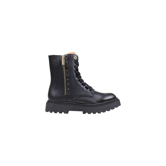 Alviero Martini Prima Classe Black Polyethylene Lace-Up Boots 1728,71956299936,Alviero Martini Prima Classe,Black,Boots - Shoes,EU35/US5,Lace-Up Boots - Boots - Shoes,New with tags,Shoes,Women