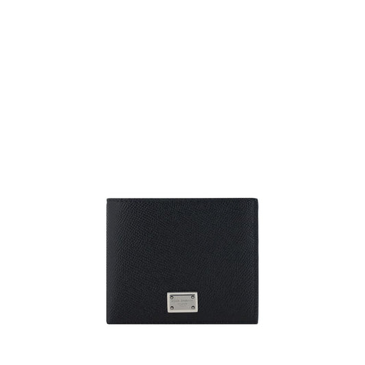 Dolce & Gabbana Black Calf Leather Bos Taurus Wallet 1728,72470364320,Accessories,Black,Dolce & Gabbana,Men,New with tags,Wallets - Accessories,Wallets - Wallets - Accessories