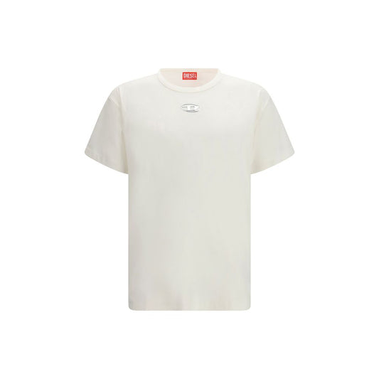 Diesel White Cotton T-Shirt 1728,72470364320,Clothing,Diesel,L,M,Men,New with tags,S,T-Shirts - Clothing,T-Shirts - T-Shirts - Clothing,White,XL