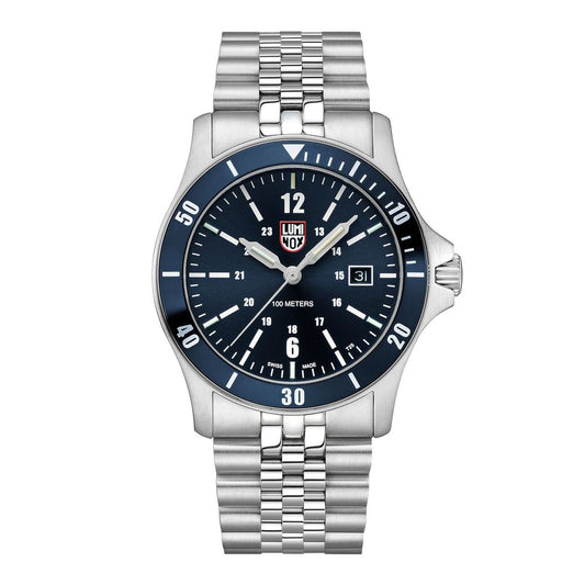 Luminox Gray Stainless Steel Sport Watch 1728,67434610848,Accessories,Gray,Luminox,Men,New with tags,Sport Watches - Watches - Accessories,Watches - Accessories