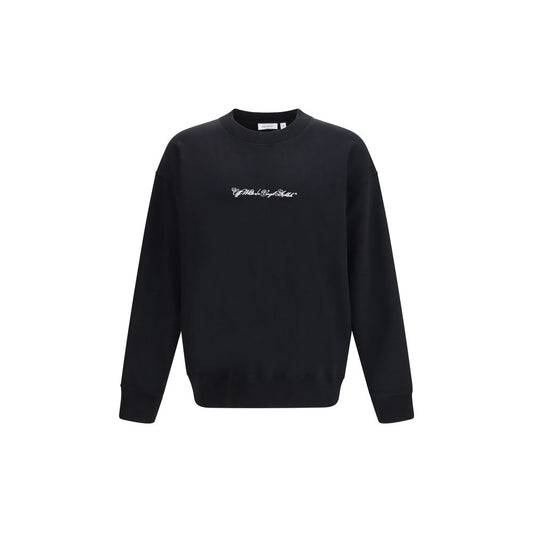 Off-White Black Cotton Sweatshirt 1728,72470364320,Black,Clothing,L,M,Men,New with tags,Off-White,S,Sweaters - Clothing,Sweatshirts - Sweaters - Clothing,XL