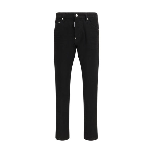 Dsquared² Black Cotton Slim Fit Jeans 1728,72470364320,Black,Clothing,Dsquared²,IT44 | XS,IT46 | S,IT54 | XXL,Jeans Denim - Clothing,Men,New with tags,Slim Fit Jeans - Jeans Denim - Clothing