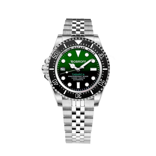 Bobroff Silver Stainless Steel Sport Watch 1728,67434610848,Accessories,Bobroff,Men,New with tags,Silver,Sport Watches - Watches - Accessories,Watches - Accessories
