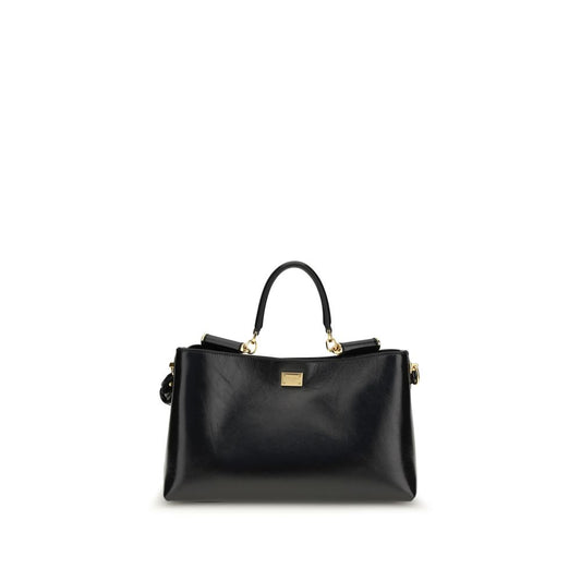 Dolce & Gabbana Black Calf Leather Bos Taurus Handbag 1728,72470364320,Bags,Black,Dolce & Gabbana,Handbags - Bags,New with tags,Women