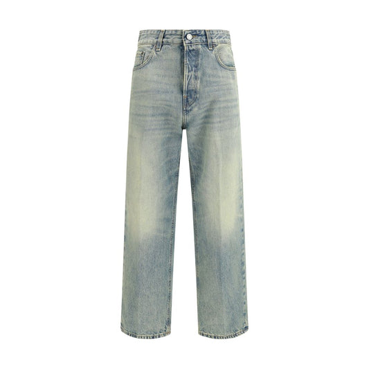 Haikure Blue Cotton Straight-Leg Jeans 1728,72470364320,Blue,Clothing,Haikure,Jeans Denim - Clothing,New with tags,Straight-Leg Jeans - Jeans Denim - Clothing,W25,W29,Women