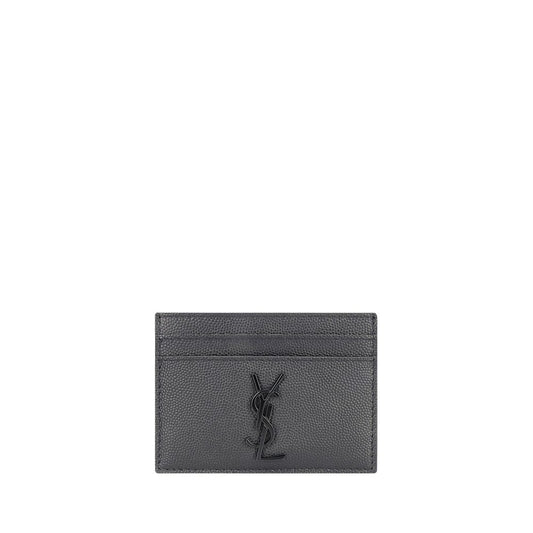 Saint Laurent Gray Calf Leather Bos Taurus Wallet 1728,72470364320,Accessories,Gray,Men,New with tags,Saint Laurent,Wallets - Accessories,Wallets - Wallets - Accessories