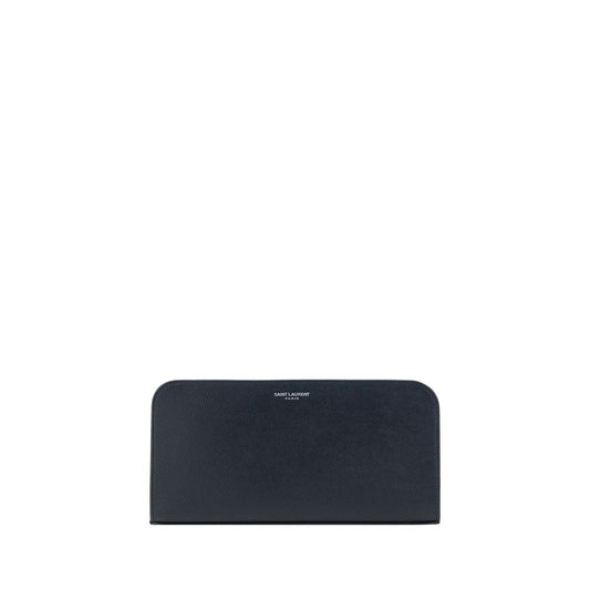 Saint Laurent Black Calf Leather Bos Taurus Wallet 1728,72470364320,Accessories,Black,Men,New with tags,Saint Laurent,Wallets - Accessories,Wallets - Wallets - Accessories