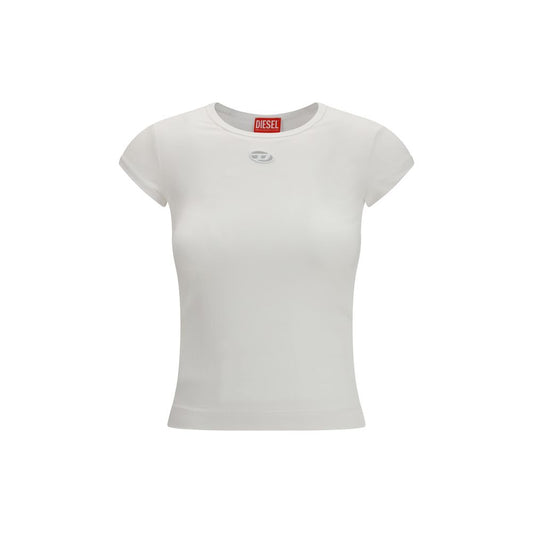Diesel White Cotton T-Shirt 1728,72470364320,Clothing,Diesel,M,New with tags,S,T-Shirts - Clothing,T-Shirts - T-Shirts - Clothing,White,Women,XS