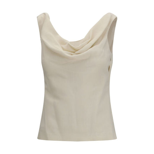 Brunello Cucinelli Beige Viscose Blouse 1728,72470364320,Beige,Blouses - Shirts - Clothing,Brunello Cucinelli,Clothing,L,New with tags,Shirts - Clothing,Women