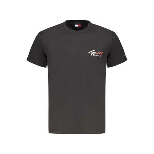 Tommy Hilfiger Black Cotton Men T-Shirt 1728,67403481248,Black,Clothing,L,M,Men,New with tags,S,T-Shirts - Clothing,T-Shirts - T-Shirts - Clothing,Tommy Hilfiger,XL,XS,XXL