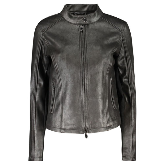 Desigual Black Polyester Women Jacket 1728,67403481248,Black,Clothing,Desigual,Jackets & Coats - Clothing,L,Leather Jackets - Jackets & Coats - Clothing,M,New with tags,S,Women,XL,XS