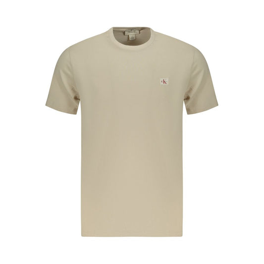 Calvin Klein Beige Cotton Men T-Shirt 1728,67403481248,Beige,Calvin Klein,Clothing,L,M,Men,New with tags,S,T-Shirts - Clothing,T-Shirts - T-Shirts - Clothing,XL,XXL