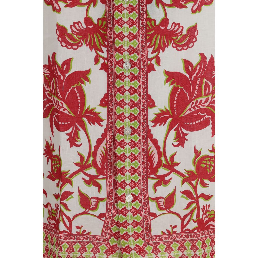 Etro Multicolor Linen Pattern Shirt 1728,72470364320,Clothing,Etro,L,M,Men,Multicolor,New with tags,Pattern - Shirts - Clothing,S,Shirts - Clothing,Shortsleeve - Shirts - Clothing