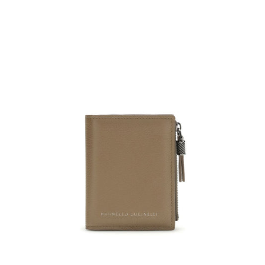 Brunello Cucinelli Beige Calf Leather Bos Taurus Wallet 1728,72470364320,Accessories,Beige,Brunello Cucinelli,New with tags,Wallets - Accessories,Wallets - Wallets - Accessories,Women
