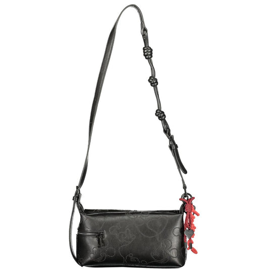 Desigual Black Polyurethane Women's Handbag 1728,67403481248,Bags,Black,Desigual,Handbags - Bags,New with tags,Women