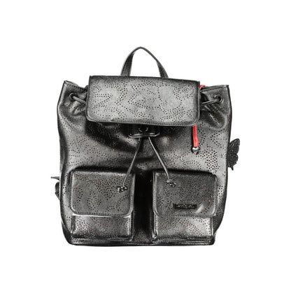 Desigual Black Polyurethane Women's Mini Backpack 1728,67403481248,Backpacks - Bags,Bags,Black,Desigual,New with tags,Women