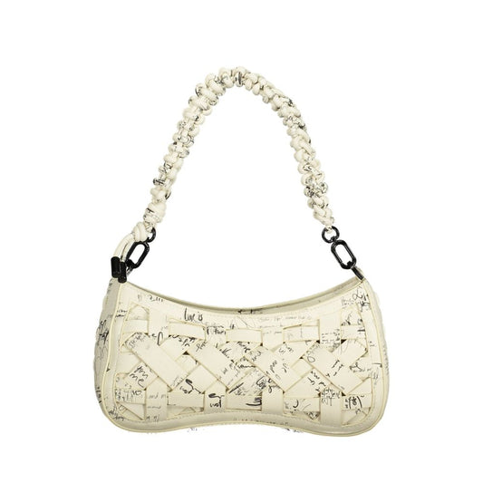 Desigual Bianco Poliuretano Women Handbag 1728,67403481248,Bags,Desigual,Handbags - Bags,New with tags,White,Women