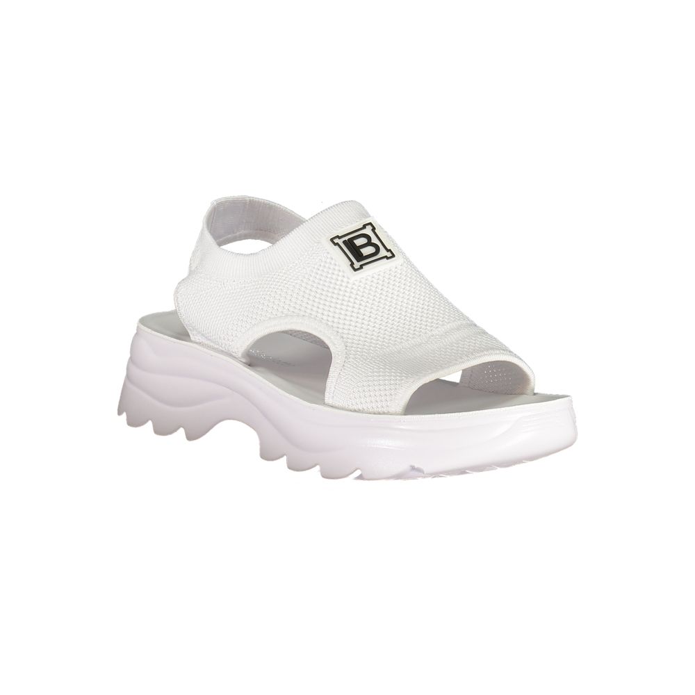 Laura Biagiotti Bianco Polyurethane Women Sandal