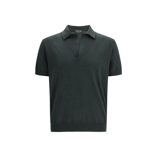 Tom Ford Bicolor Cotton Polo Shirt 1728,72470364320,Bicolor,Clothing,IT46 | S,IT48 | M,IT52 | XL,Men,New with tags,Polo Shirts - T-Shirts - Clothing,T-Shirts - Clothing,Tom Ford