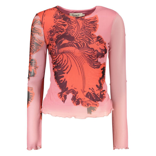 Desigual Rosa Viscosa Women T-Shirt 1728,67403481248,Clothing,Desigual,L,M,New with tags,Pink,S,T-Shirts - Clothing,T-Shirts - T-Shirts - Clothing,Women,XL,XS