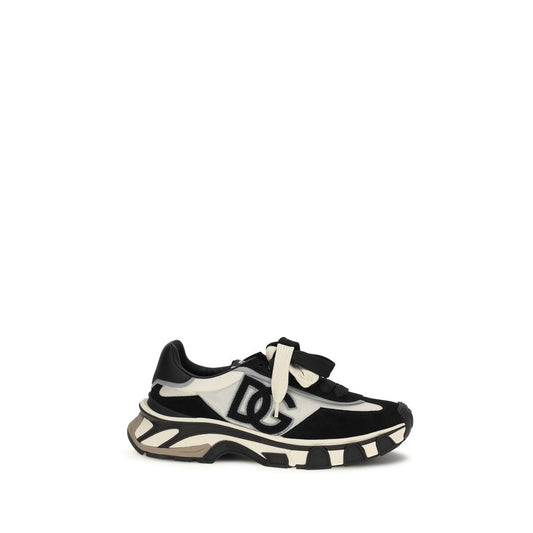 Dolce & Gabbana Black Calf Leather Bos Taurus Athletic Sneakers 1728,72470364320,Athletic - Sneakers - Shoes,Black,Dolce & Gabbana,EU43/US10,EU44/US11,EU45/US12,EU46/US13,Men,New with tags,Shoes,Sneakers - Shoes