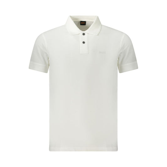 Hugo Boss Bianco Cotton Men Polo 1728,67403481248,Clothing,Hugo Boss,L,M,Men,New with tags,Polo Shirts - T-Shirts - Clothing,S,T-Shirts - Clothing,White,XL,XXL