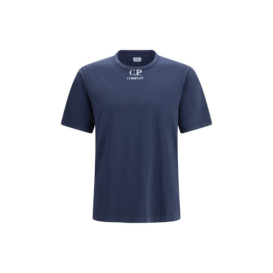 C.P. Company Blue Cotton T-Shirt 1728,72470364320,Blue,C.P. Company,Clothing,L,M,Men,New with tags,S,T-Shirts - Clothing,T-Shirts - T-Shirts - Clothing,XL