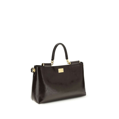 Dolce & Gabbana Brown Calf Leather Bos Taurus Shoulder Bag