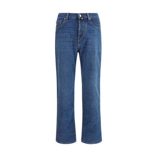 Jacob Cohen Blue Cotton Straight-Leg Jeans 1728,72470364320,Blue,Clothing,Jacob Cohen,Jeans Denim - Clothing,Men,New with tags,Straight-Leg Jeans - Jeans Denim - Clothing,W29,W30,W32,W33,W34,W35,W36