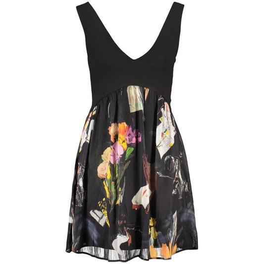 Desigual Black Polyester Women Dress 1728,67403481248,Black,Casual - Dresses - Clothing,Clothing,Desigual,Dresses - Clothing,L,M,New with tags,Pattern - Dresses - Clothing,S,Short - Dresses - Clothing,Sleeveless - Dresses - Clothing,Women,XS