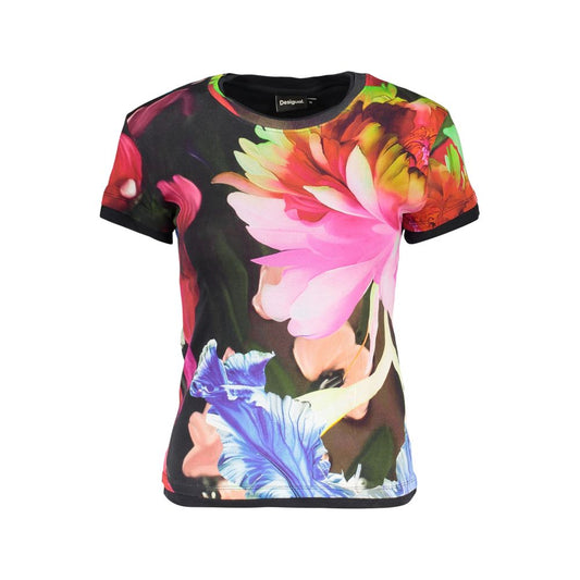 Desigual Black Cotton Women T-Shirt 1728,67403481248,Black,Clothing,Desigual,L,M,New with tags,S,T-Shirts - Clothing,T-Shirts - T-Shirts - Clothing,Women,XS