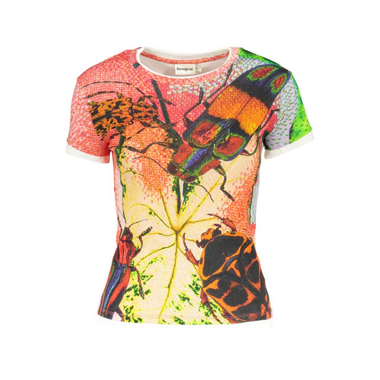 Desigual Rosso Cotton Women T-Shirt 1728,67403481248,Clothing,Desigual,L,M,New with tags,Red,S,T-Shirts - Clothing,T-Shirts - T-Shirts - Clothing,Women,XL,XS