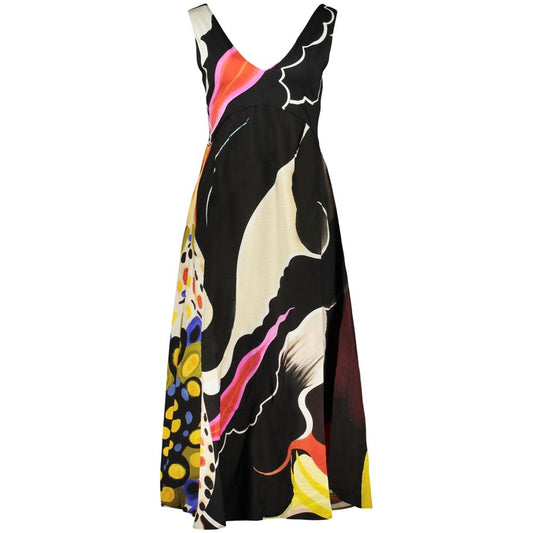 Desigual Black Viscose Women's Dress 1728,67403481248,Black,Casual - Dresses - Clothing,Clothing,Desigual,Dresses - Clothing,L,Long - Dresses - Clothing,M,New with tags,Pattern - Dresses - Clothing,S,Sleeveless - Dresses - Clothing,Women,XS