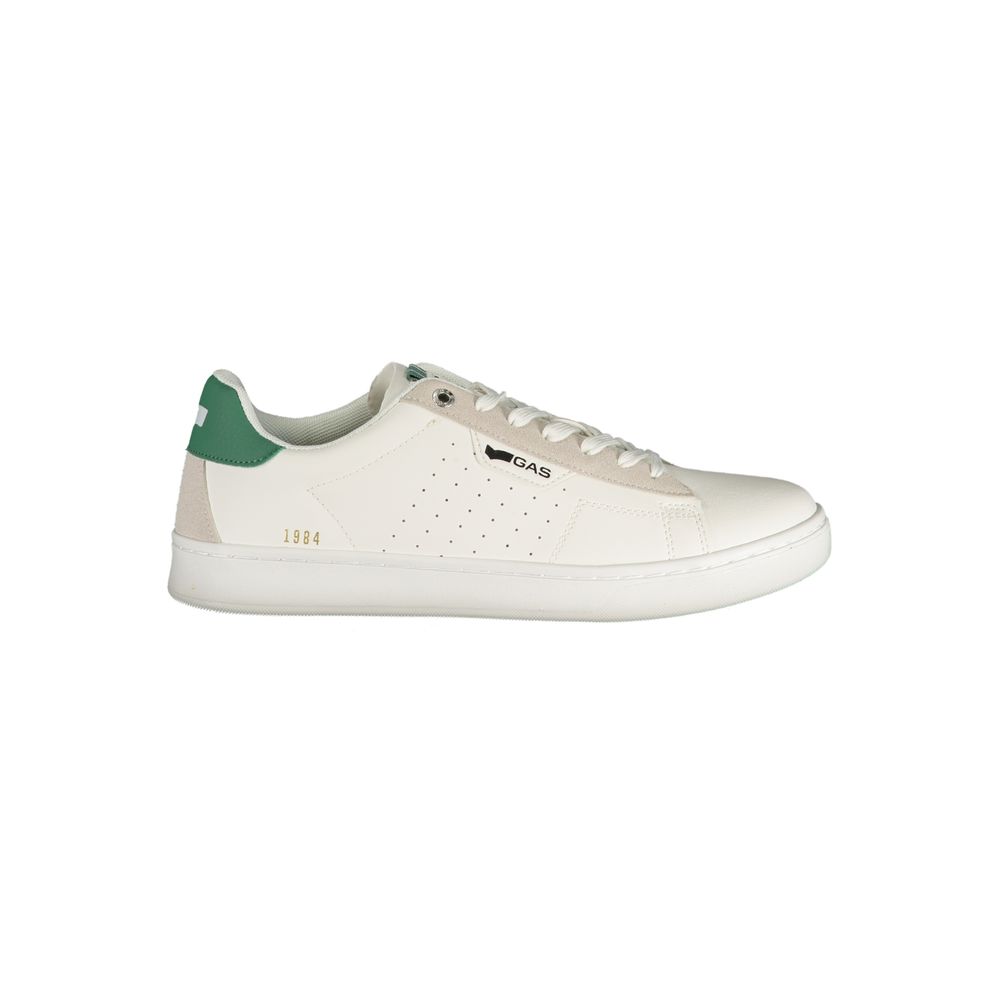 Gas White Polyurethane Men Sneaker 1728,67403481248,Athletic - Sneakers - Shoes,EU40/US7,EU41/US8,EU42/US9,EU43/US10,EU44/US11,EU45/US12,EU46,Gas,Men,New with tags,Shoes,Sneakers - Shoes,White