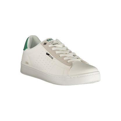 Gas White Polyurethane Men Sneaker 1728,67403481248,Athletic - Sneakers - Shoes,EU40/US7,EU41/US8,EU42/US9,EU43/US10,EU44/US11,EU45/US12,EU46,Gas,Men,New with tags,Shoes,Sneakers - Shoes,White