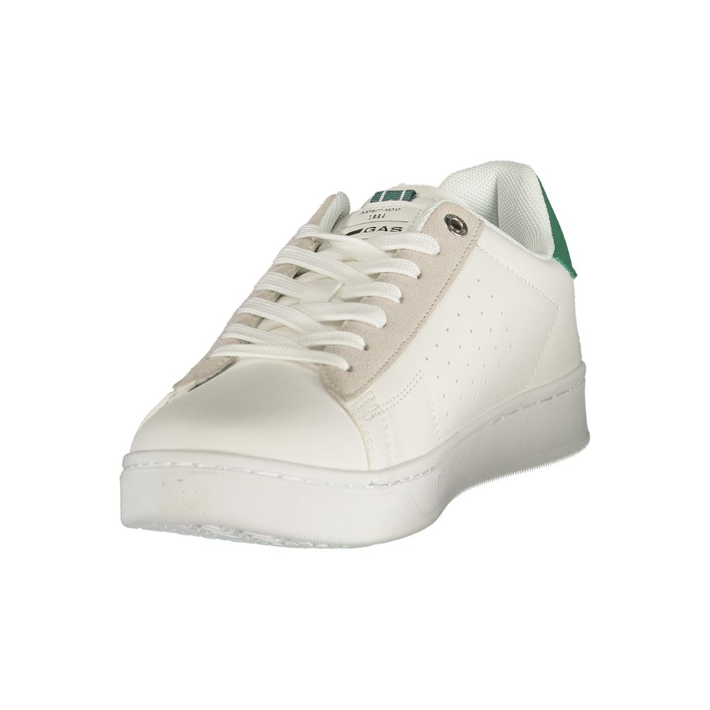 Gas White Polyurethane Men Sneaker 1728,67403481248,Athletic - Sneakers - Shoes,EU40/US7,EU41/US8,EU42/US9,EU43/US10,EU44/US11,EU45/US12,EU46,Gas,Men,New with tags,Shoes,Sneakers - Shoes,White