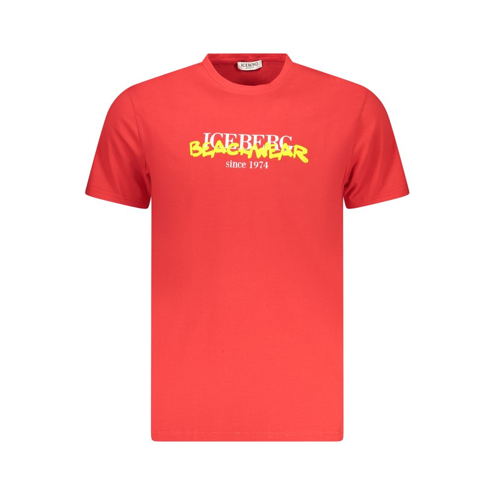 Iceberg Red Cotton Men's T-Shirt