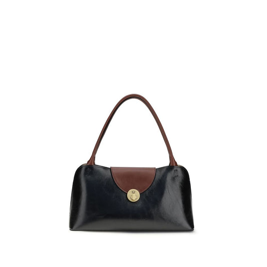 Versace Black Calf Leather Bos Taurus Shoulder Bag 1728,72470364320,Bags,Black,New with tags,Shoulder Bags - Bags,Versace,Women