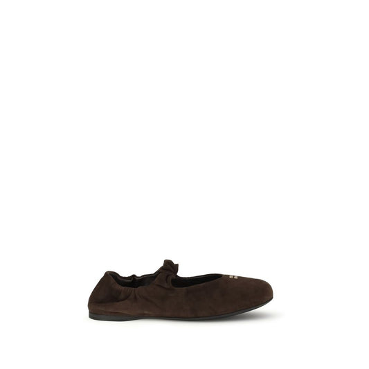 Miu Miu Brown Calf Leather Bos Taurus Ballet Flats 1728,72470364320,Ballet Flats - Flats - Shoes,Brown,EU37.5/US7.5,EU38/US8,EU39.5/US9.5,EU39/US9,EU40/US10,EU41/US11,Flats - Shoes,Miu Miu,New with tags,Shoes,Women