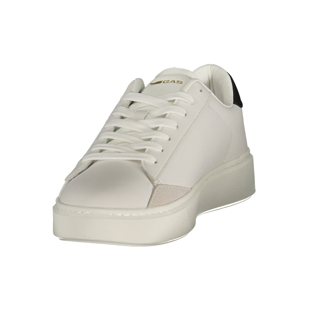 Gas White Polyurethane Men Sneaker 1728,67403481248,EU40/US7,EU41/US8,EU42/US9,EU43/US10,EU44/US11,EU45/US12,EU46,Gas,Low Tops - Sneakers - Shoes,Men,New with tags,Shoes,Sneakers - Shoes,White