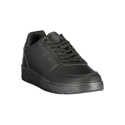 Gas Black Polyurethane Men's Sneaker 1728,67403481248,Athletic - Sneakers - Shoes,Black,EU40/US7,EU41/US8,EU42/US9,EU43/US10,EU44/US11,EU45/US12,EU46,Gas,Men,New with tags,Shoes,Sneakers - Shoes
