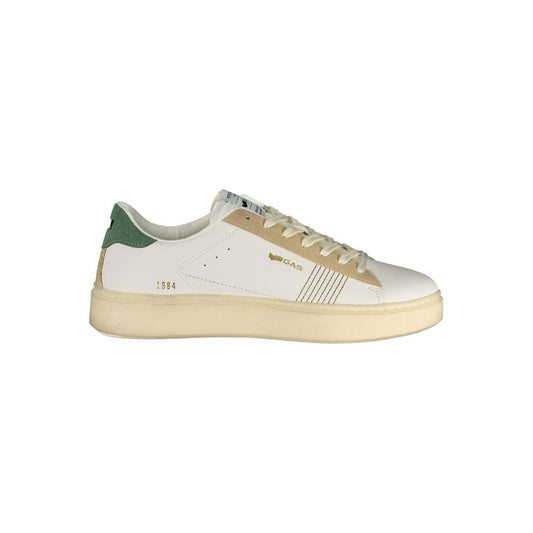Gas White Polyurethane Men's Sneaker 1728,67403481248,Athletic - Sneakers - Shoes,EU40/US7,EU41/US8,EU42/US9,EU43/US10,EU44/US11,EU45/US12,EU46,Gas,Men,New with tags,Shoes,Sneakers - Shoes,White