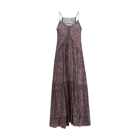 Marant Etoile Multicolor Cotton Casual Dress 1728,72470364320,Casual - Dresses - Clothing,Clothing,Dresses - Clothing,IT36 | XS,IT40 | M,Long - Dresses - Clothing,Marant Etoile,Multicolor,New with tags,Pattern - Dresses - Clothing,Sleeveless - Dresses - C