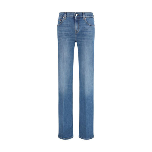 Gucci Blue Cotton Flared Jeans 1728,72470364320,Blue,Clothing,Flared Jeans - Jeans Denim - Clothing,Gucci,Jeans Denim - Clothing,New with tags,W25,Women