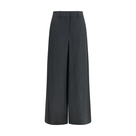 Giorgio Armani Gray Linen Casual Pants