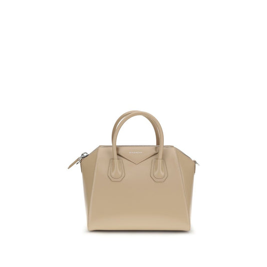 Givenchy Beige The Antigona Small Leather Box Handbag 1728,72470364320,Bags,Beige,Givenchy,New with tags,Shoulder Bags - Bags,Women